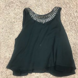 brown and black bead top